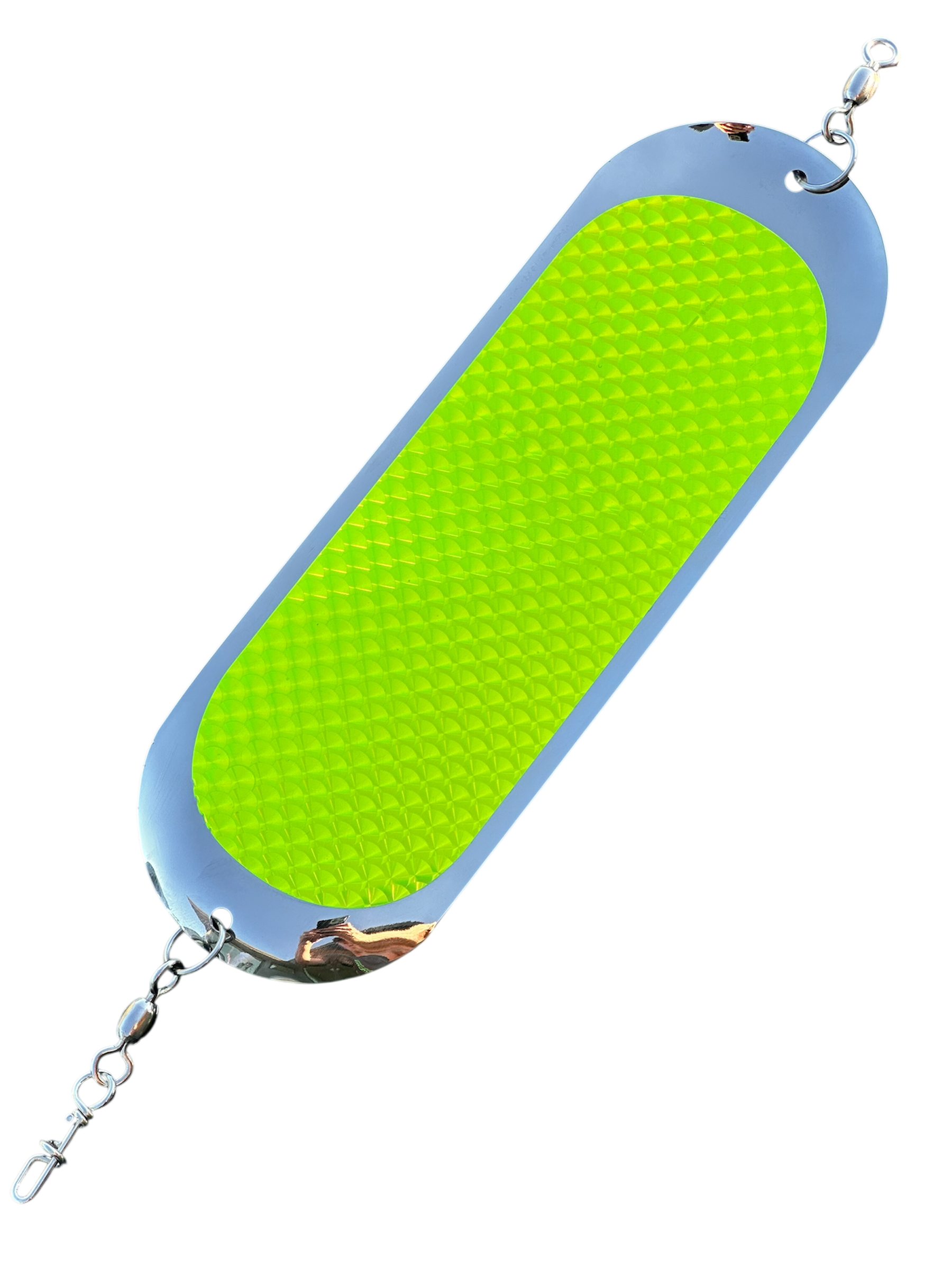 SIMON 8" SOCKEYE DODGER - CHARTREUSE HEX SCALE #3