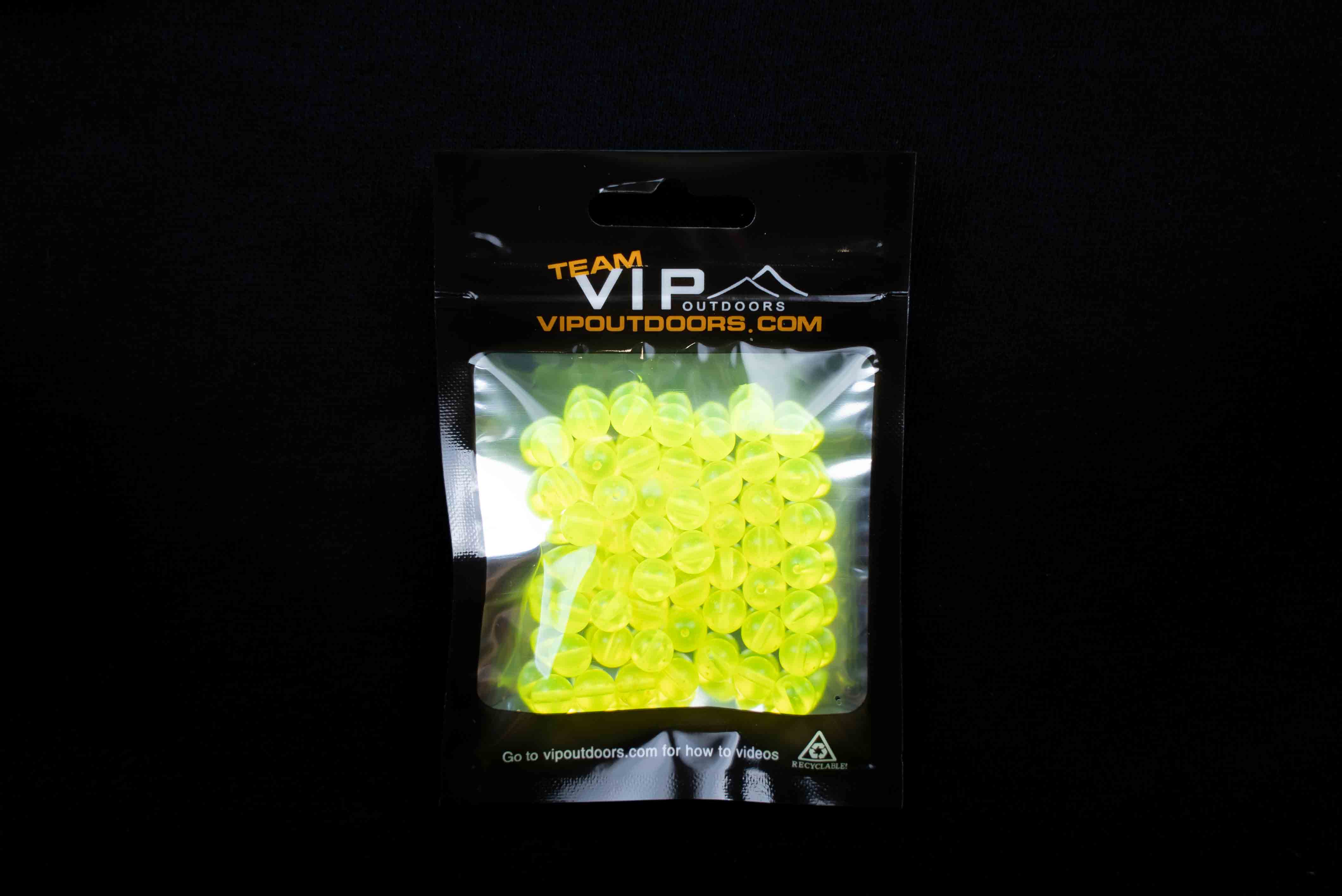 8mm Guide Green "Chartreuse" Beads (50 Pack)