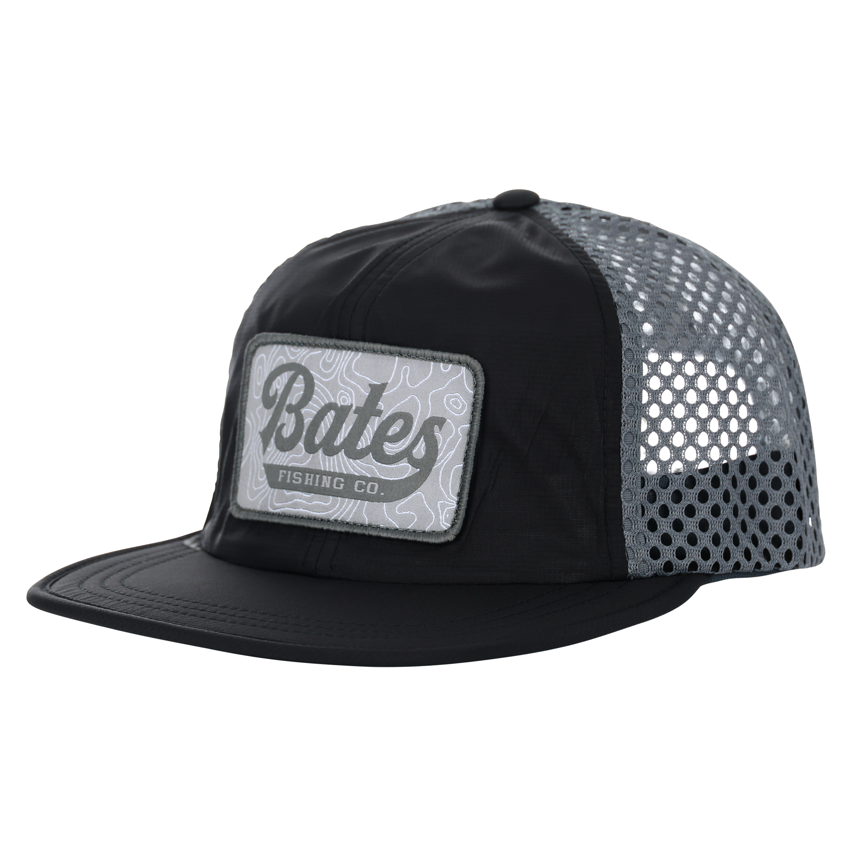 BATES DUAL GREY TOPO PATCH HAT