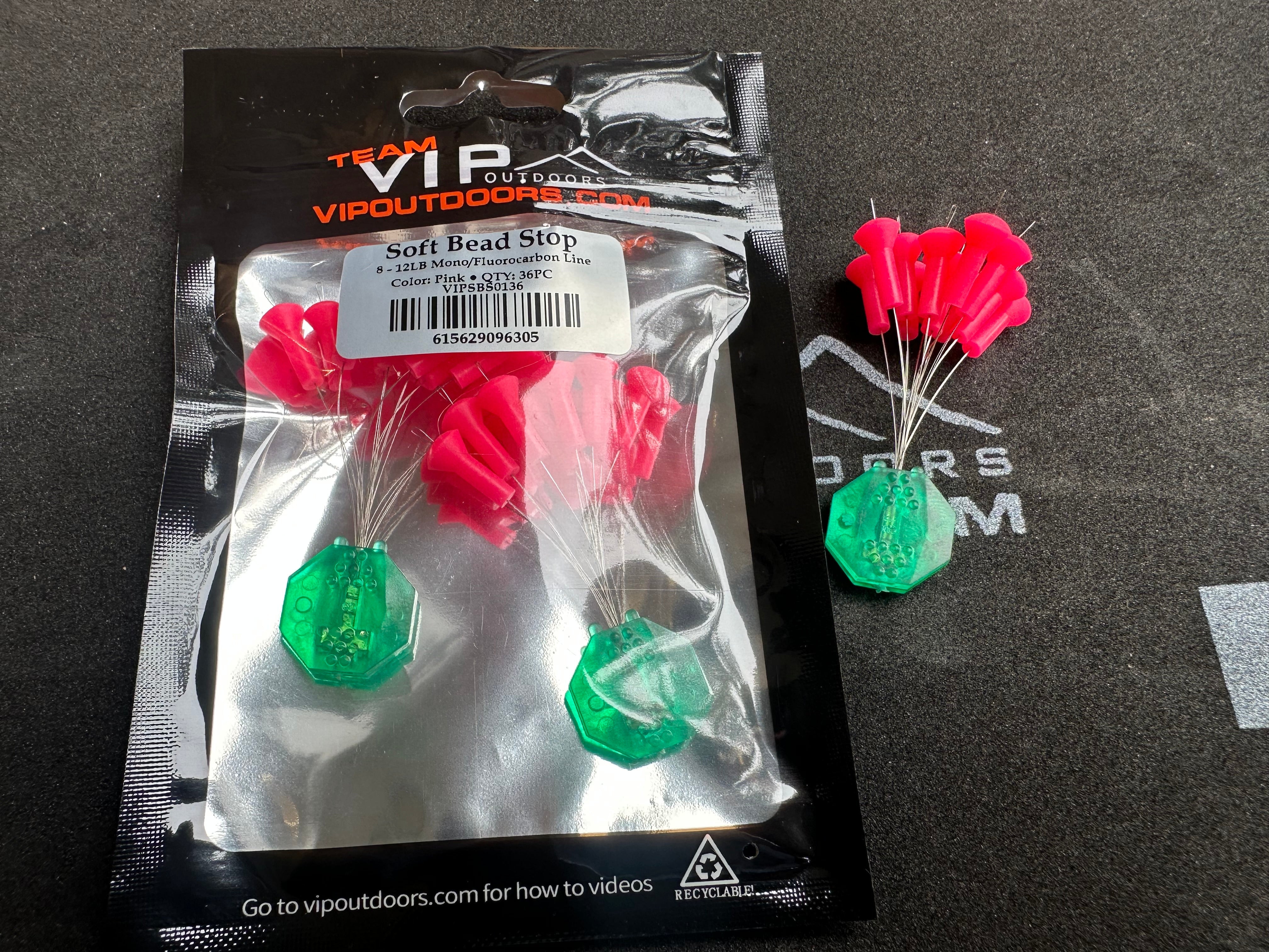 VIP Outdoors Soft Custer/Float Stop (Pink) -36 pack