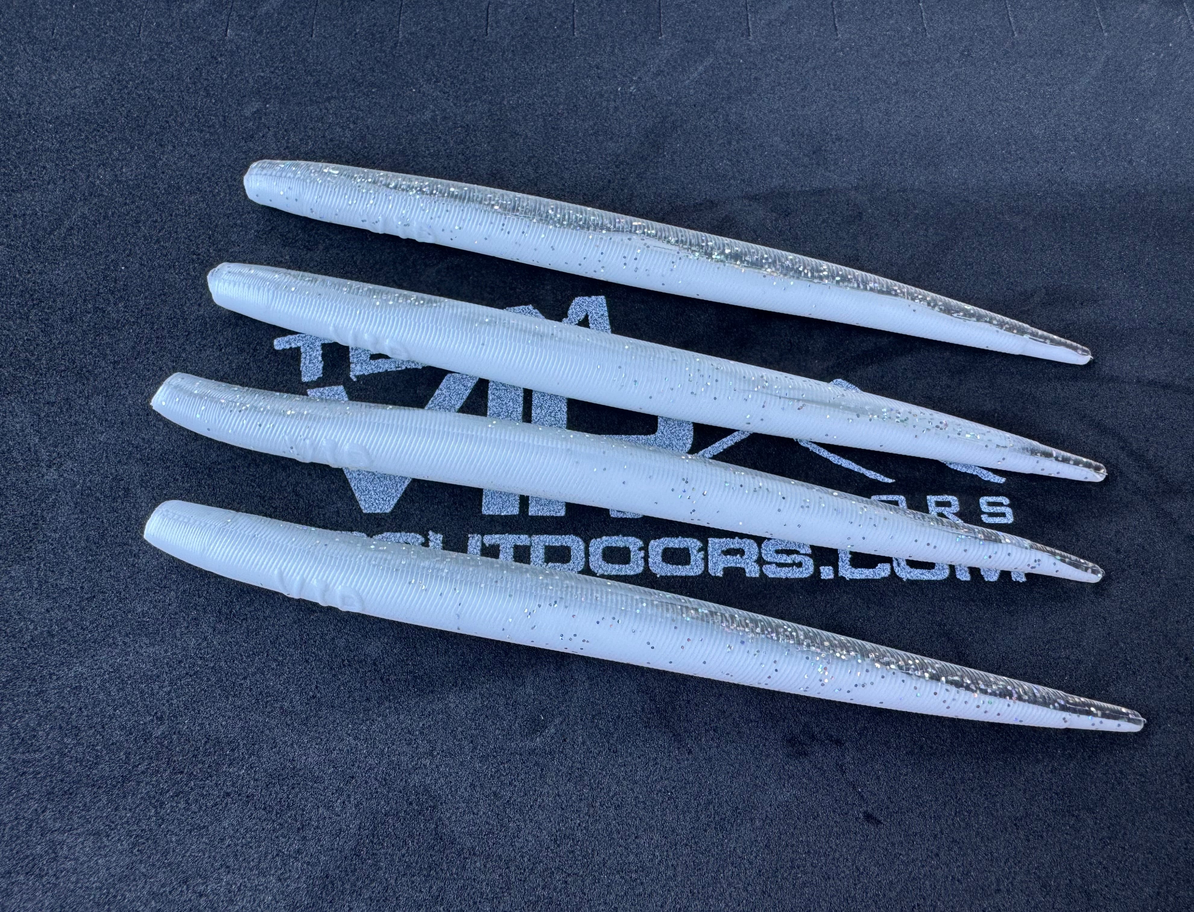 6" White/Silver Eel (Single Bait)