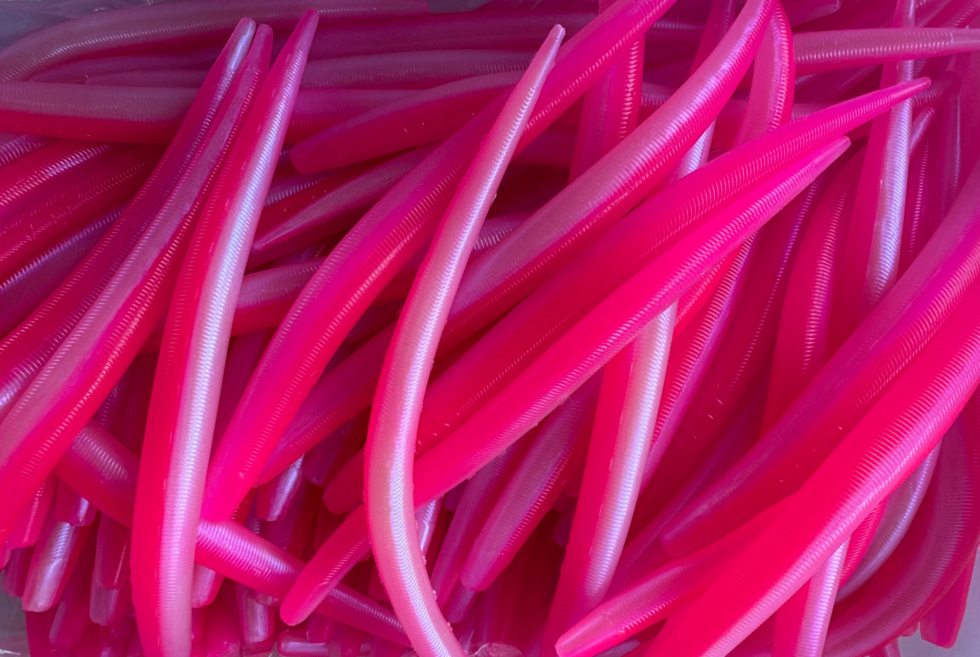 9", Pink/Pearl Eel - Single Bait