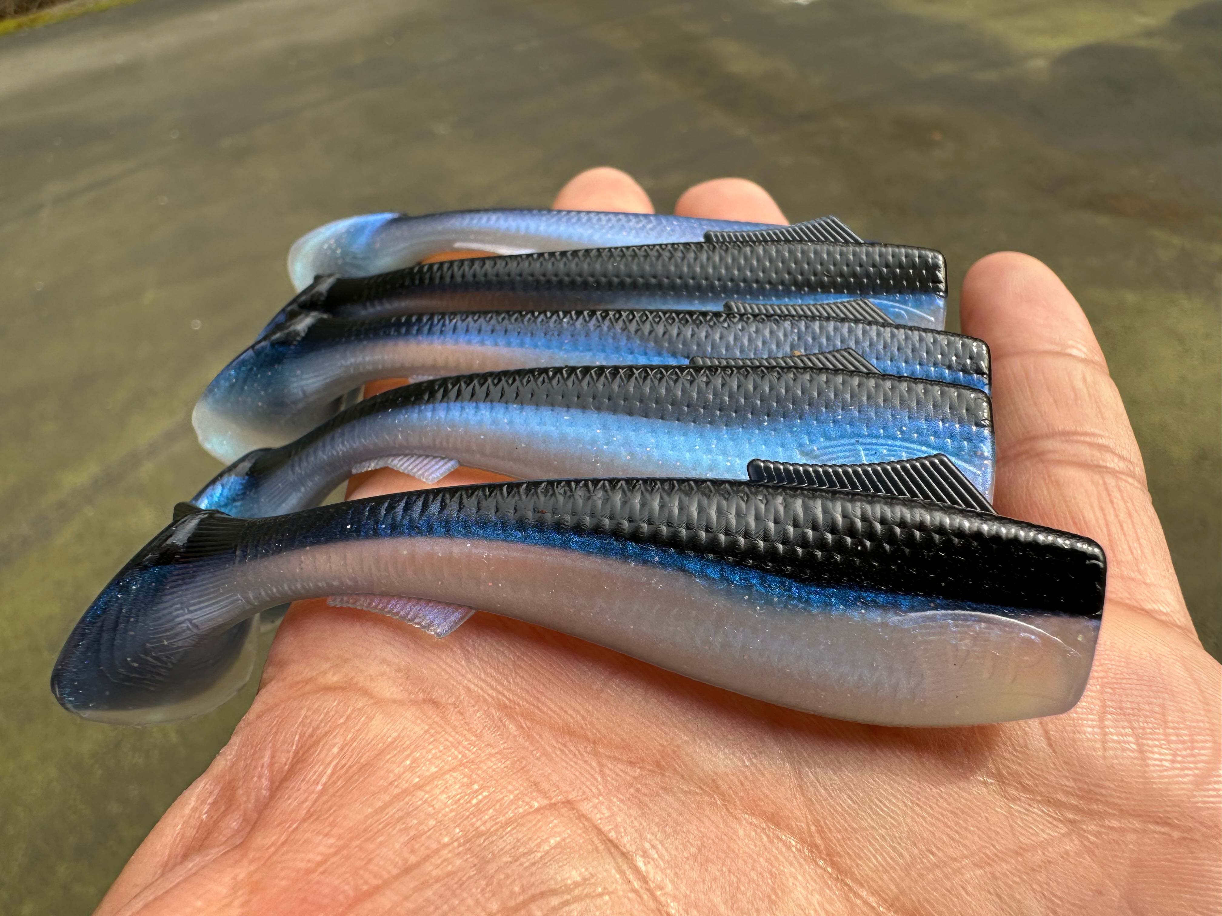 3.5” VIP “Black Chovy” Swim Bait (Single Bait)