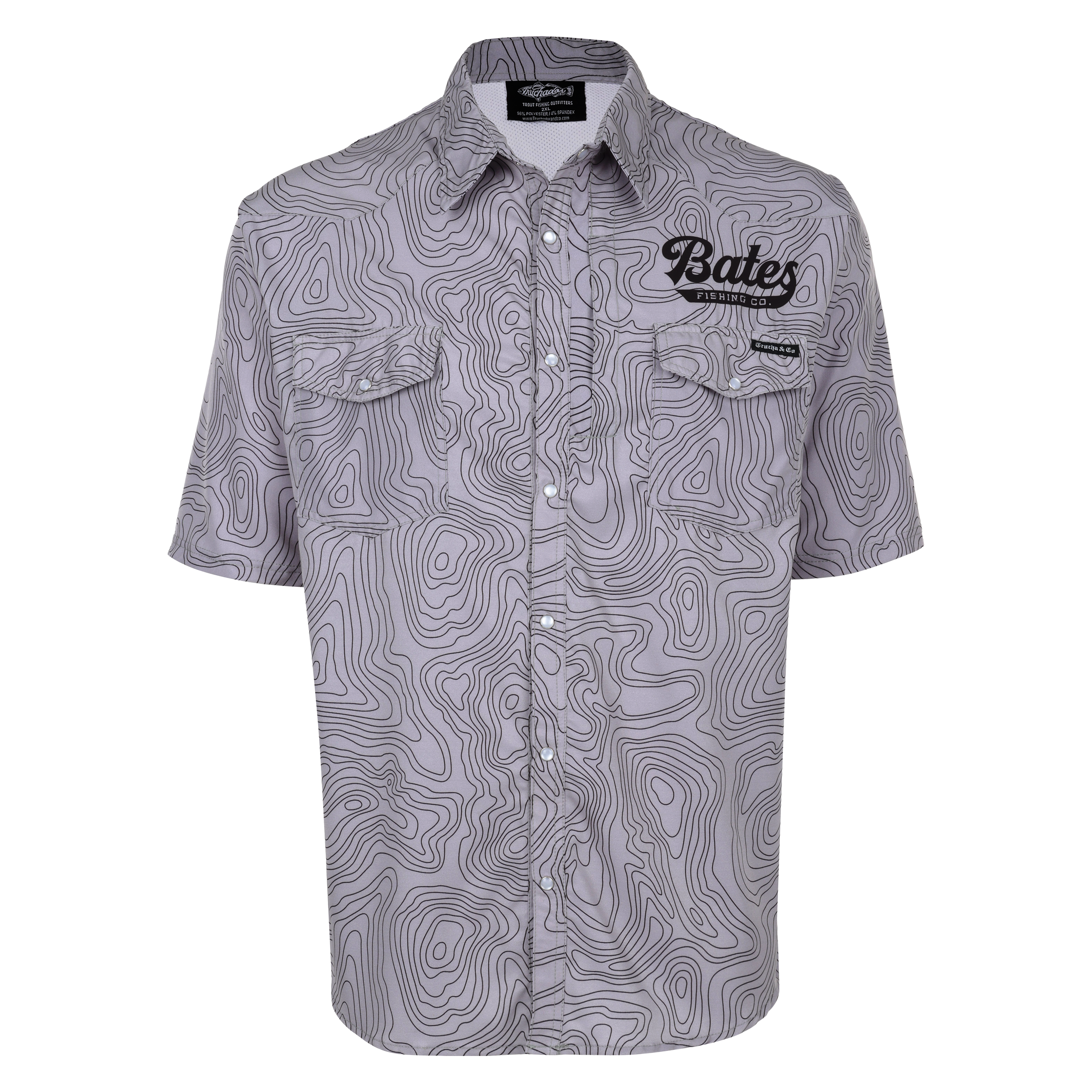 Bates Fishing X Truchador Lucky fishing shirt ( Gray)