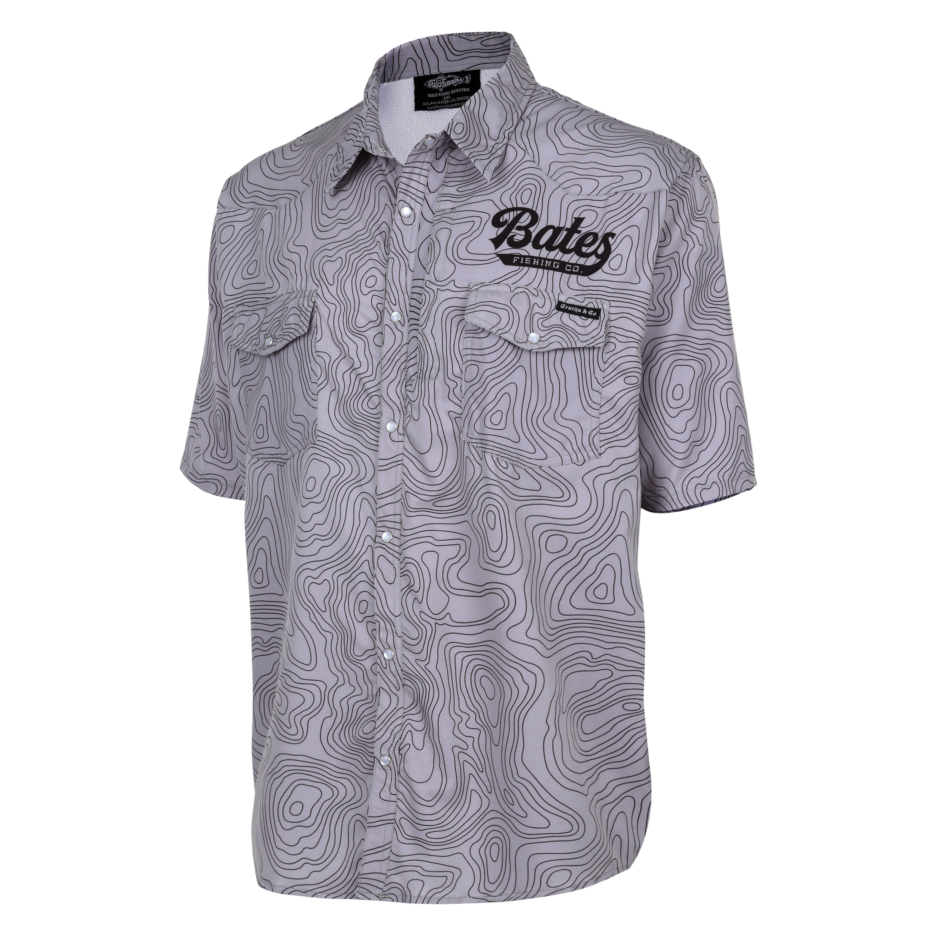 Bates Fishing X Truchador Lucky fishing shirt ( Gray)
