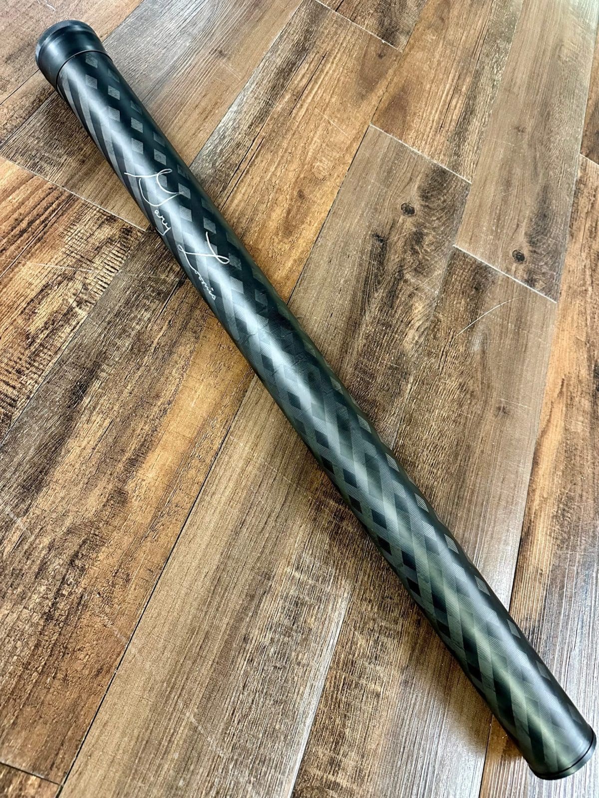 Limited Edition Signed Black Widow Carbon Fly Rod Tube/Travel Case