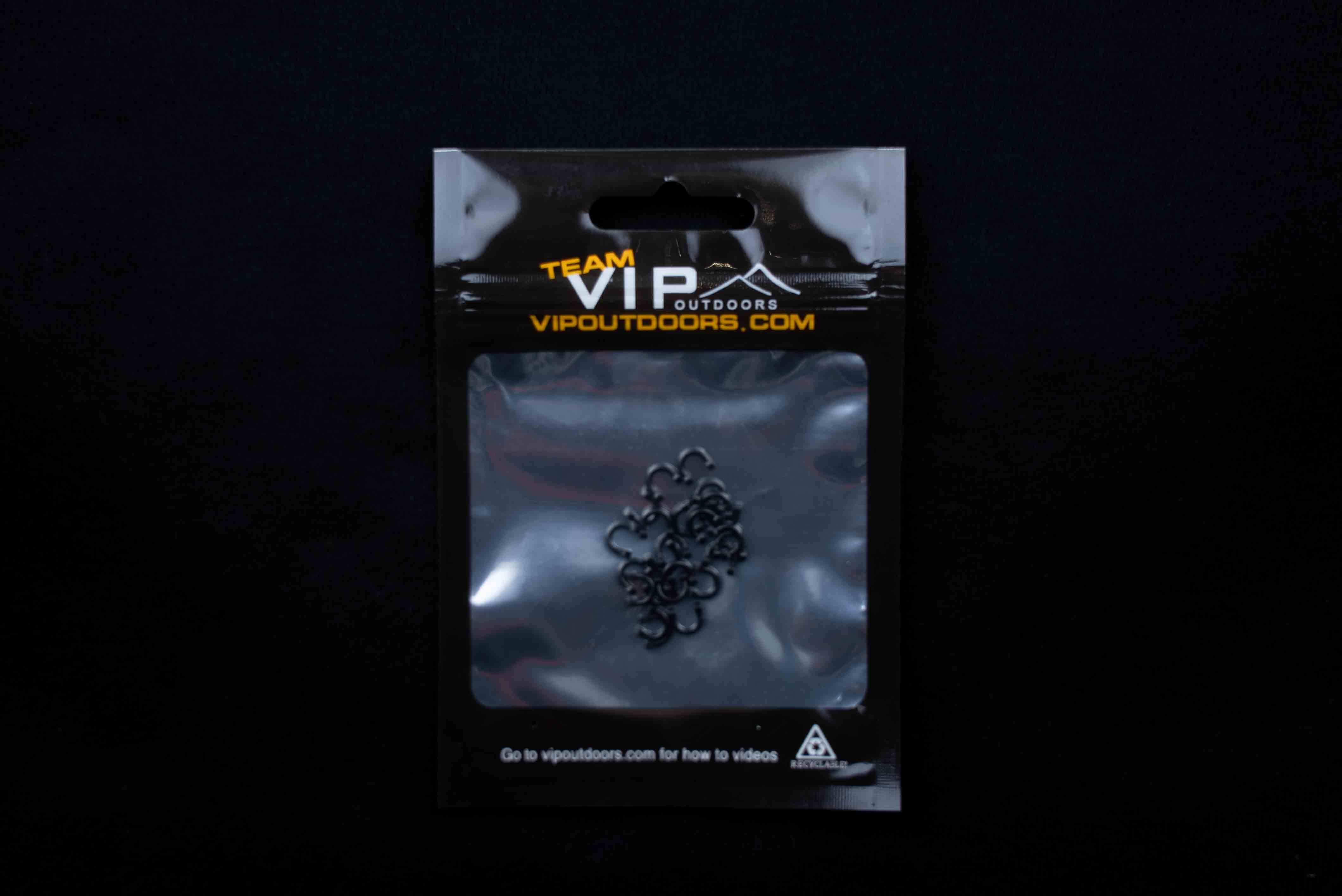 #2 Black Fixed Plastic Clevis (24 Pack)
