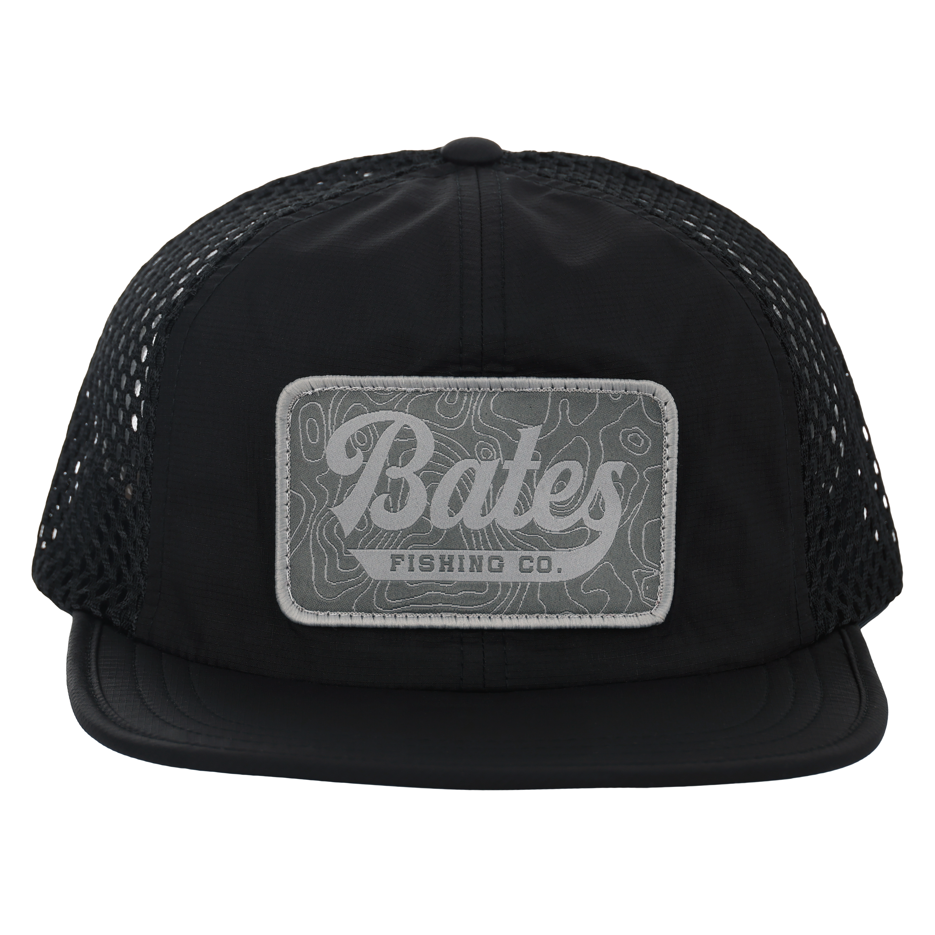 BATES GREY TOPO PATCH HAT