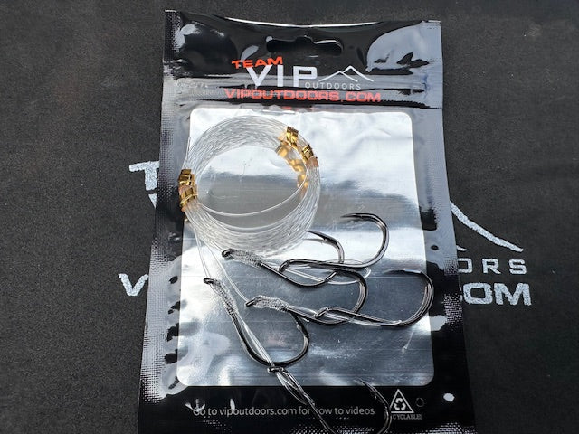 3/0 BKK , #30 Salmon, Bare Hook Soft Spinner/Hard Bait Leaders (3 pack)