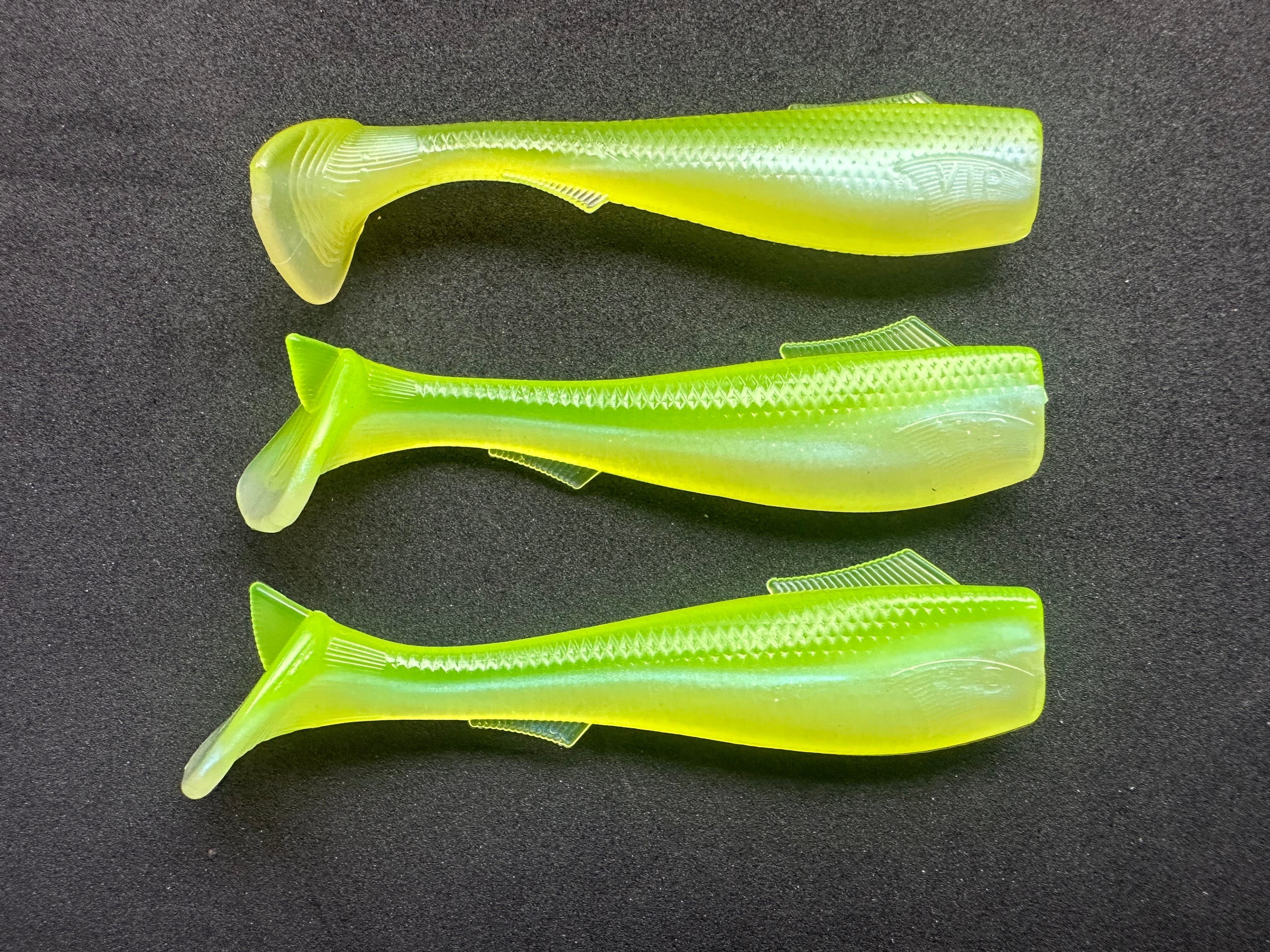 4.5” VIP “Pearl/Chartreuse” Swim Bait (Single Bait)
