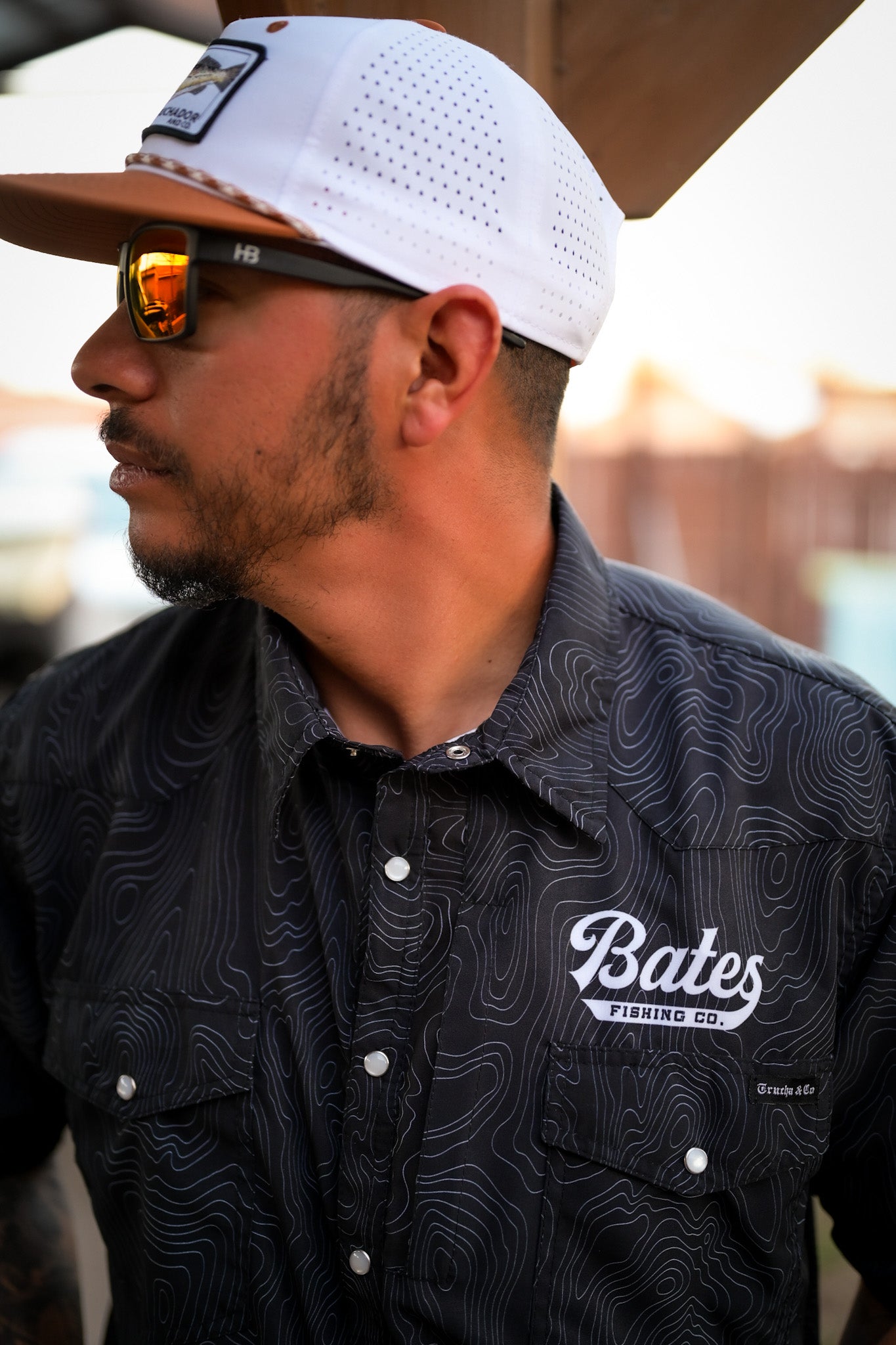 Bates Fishing X Truchador Lucky fishing shirt ( Black )