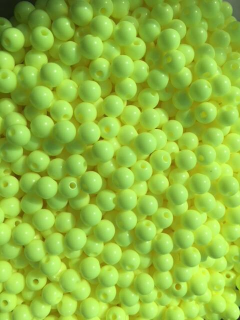 5mm "Solid Chartreuse" Beads (50 Pack)