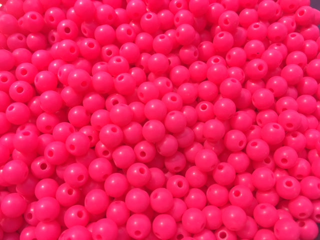 5mm "Solid Pink" Beads (50 Pack)