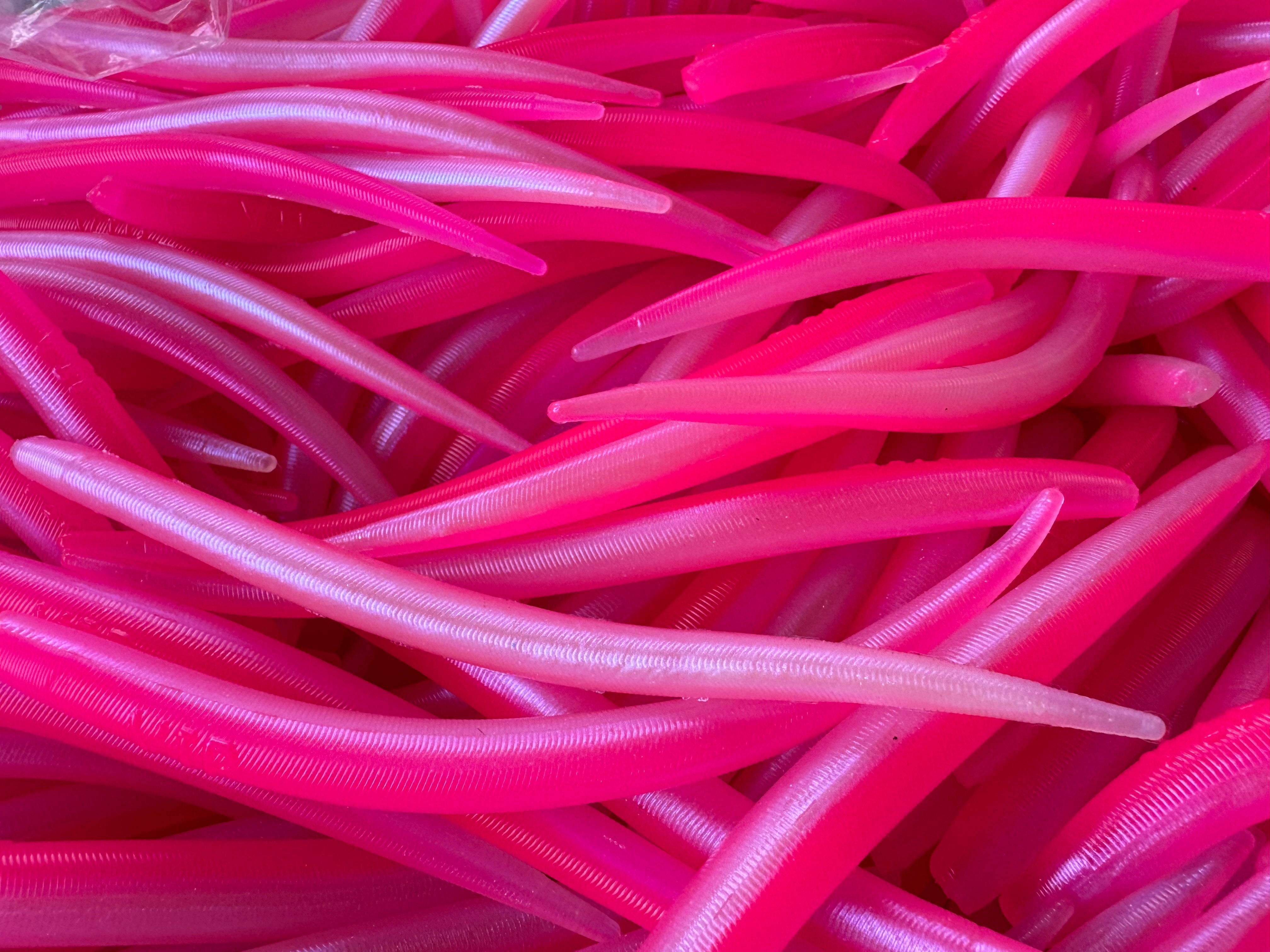 6"  Pink/Pearl Eel  (Single Bait)