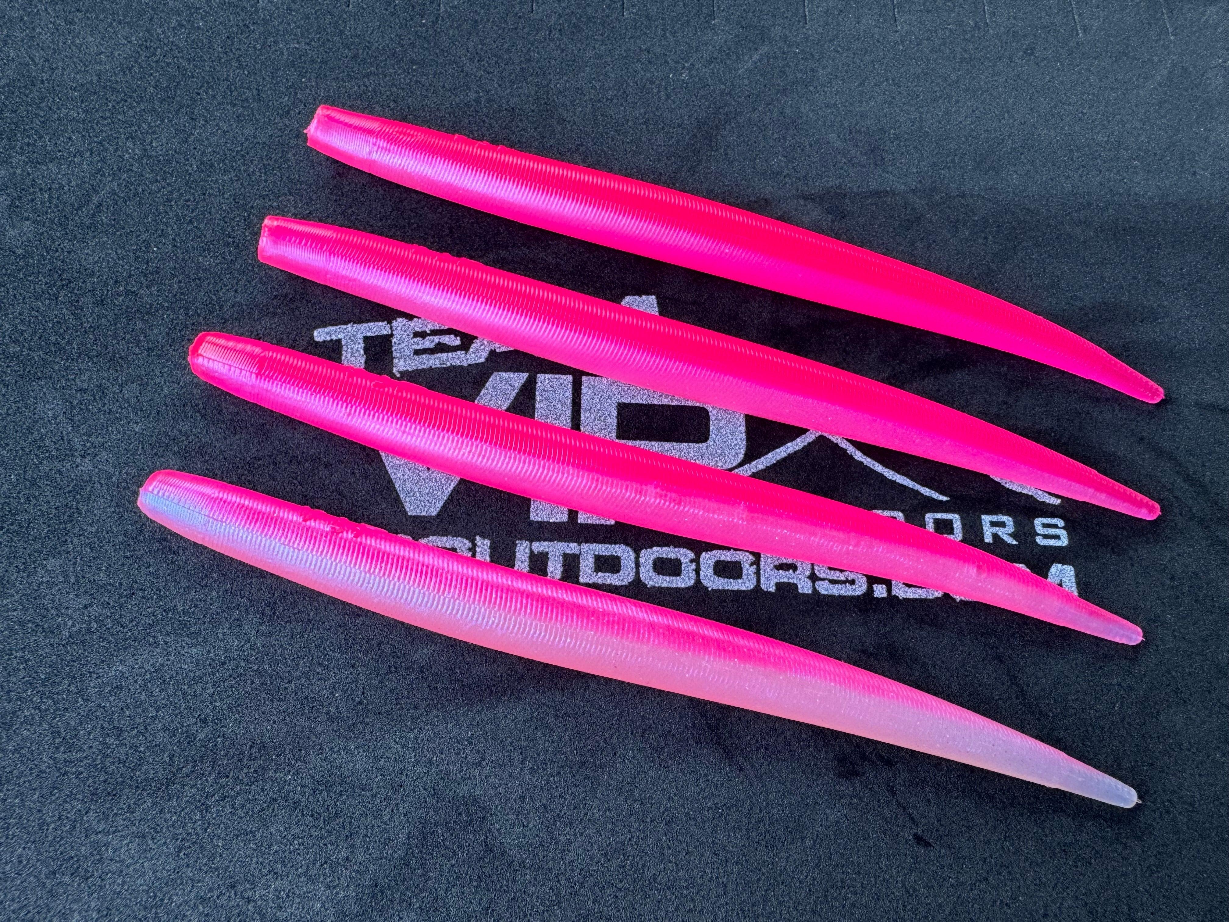 6"  Pink/Pearl Eel  (Single Bait)
