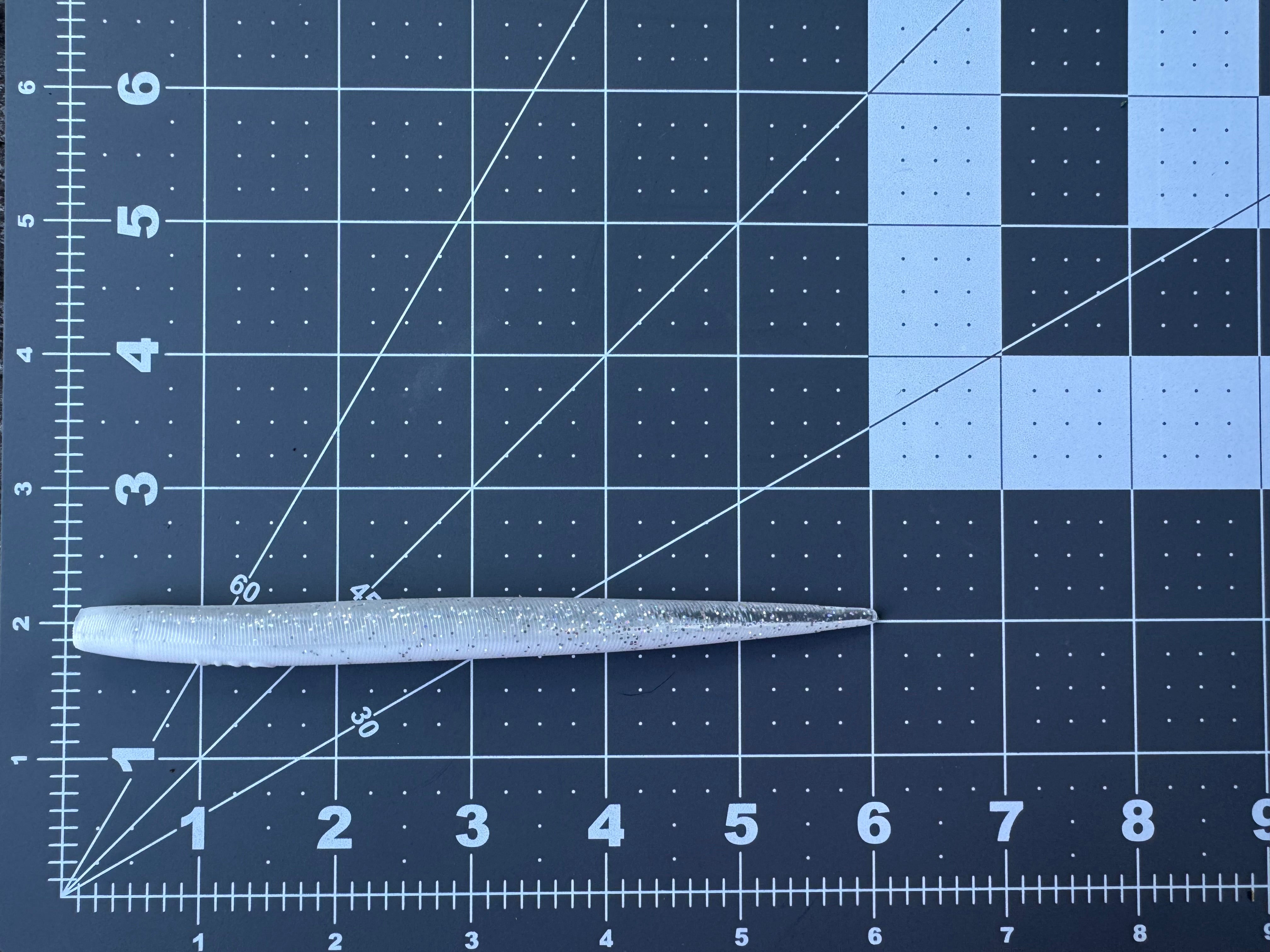 6"  White/Silver Eel  (Single Bait)