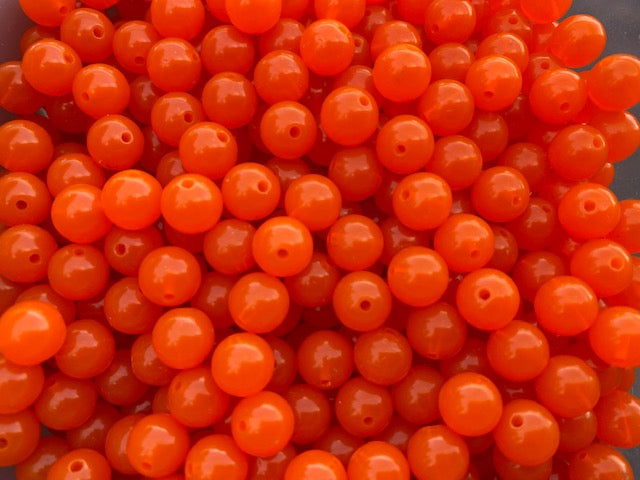 8mm "Orange" Beads (50 Pack)