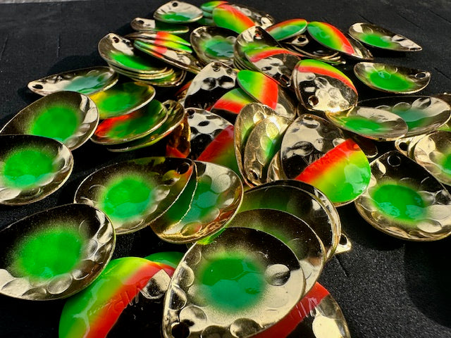 #3.5 Colorado "Green Dot Gold Mex Hat " Spinner Blade (Single Blade)