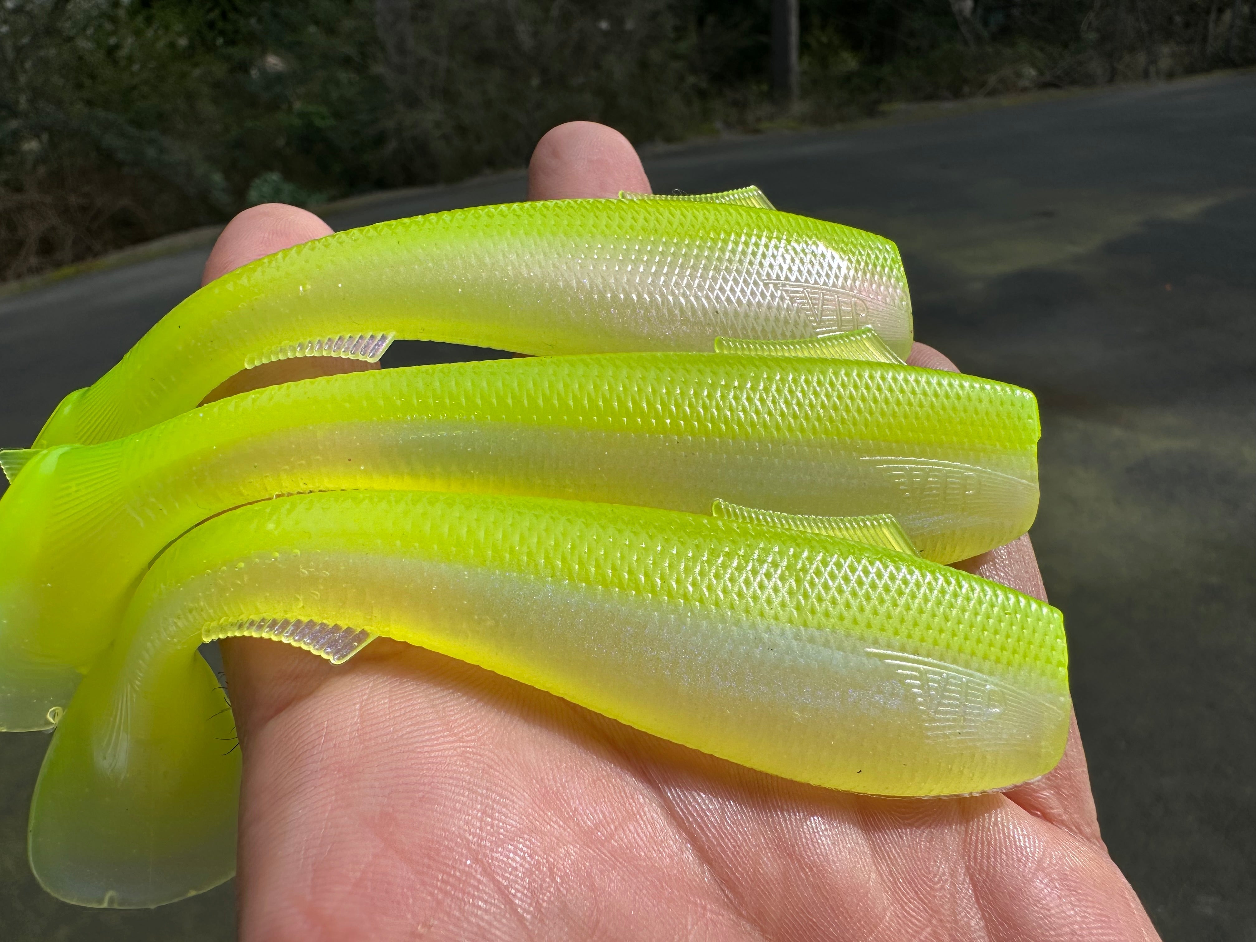 4.5” VIP “Pearl/Chartreuse” Swim Bait (Single Bait)