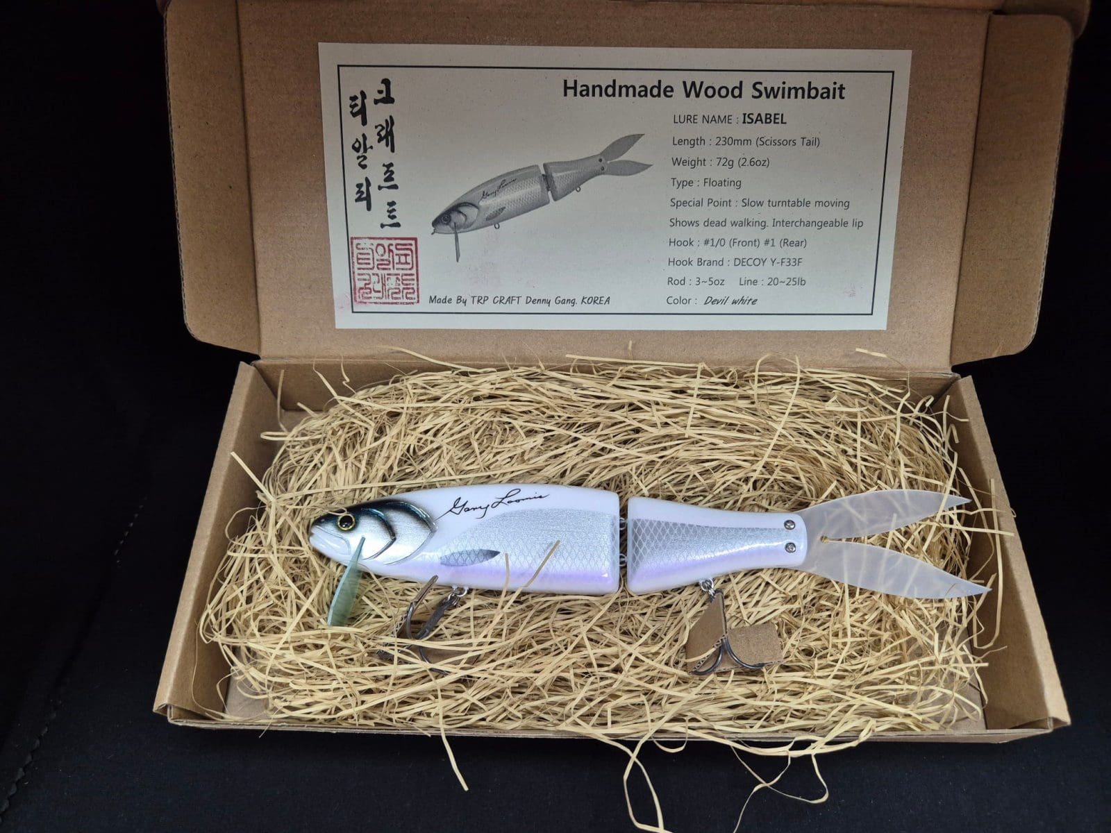 TRP Craft Isabel Gary Loomis Signature Swimbait