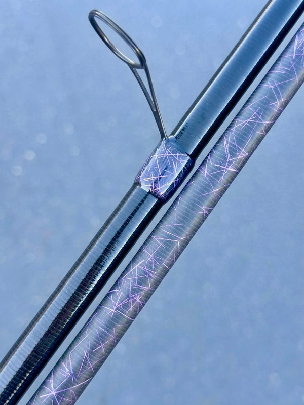 Metallic Lavender Holographic Air Carbon Guide Wrap Mesh