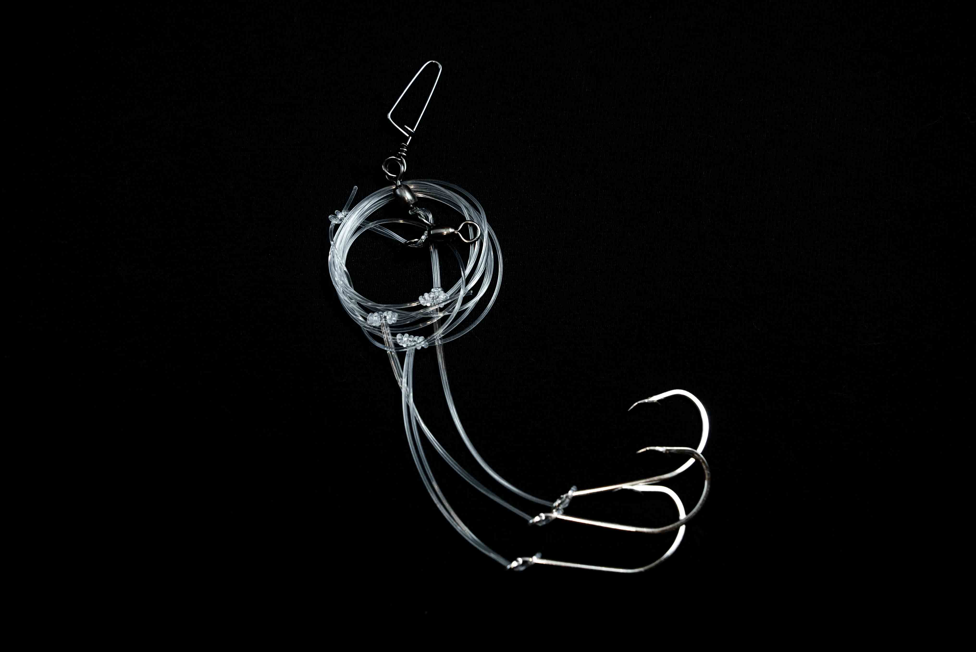 VIP Triple Hook Shrimp Flies "Bare Bait Hooks" (80lb)