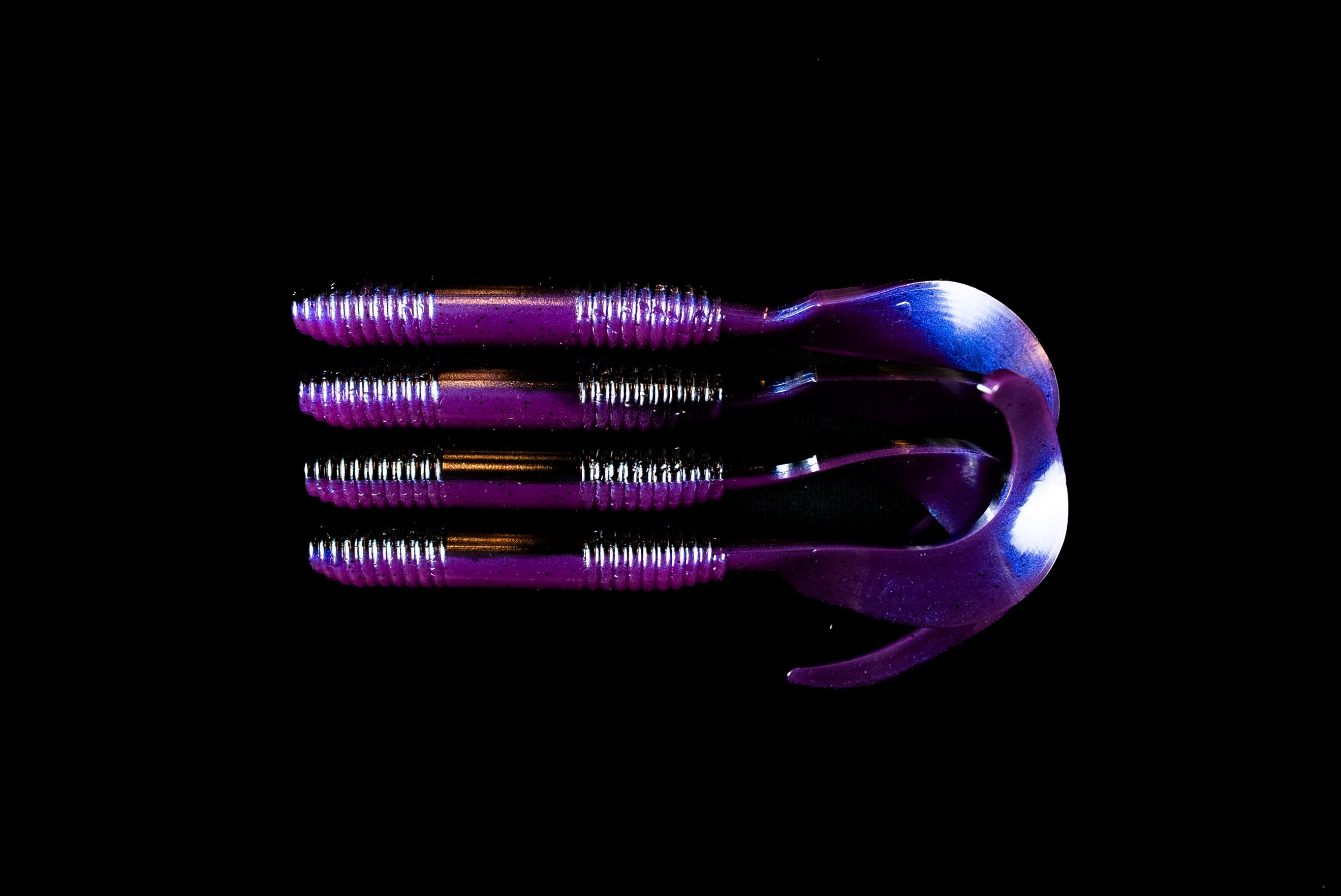 6" "Purple Reaper" Curly Tail - (Single Bait)