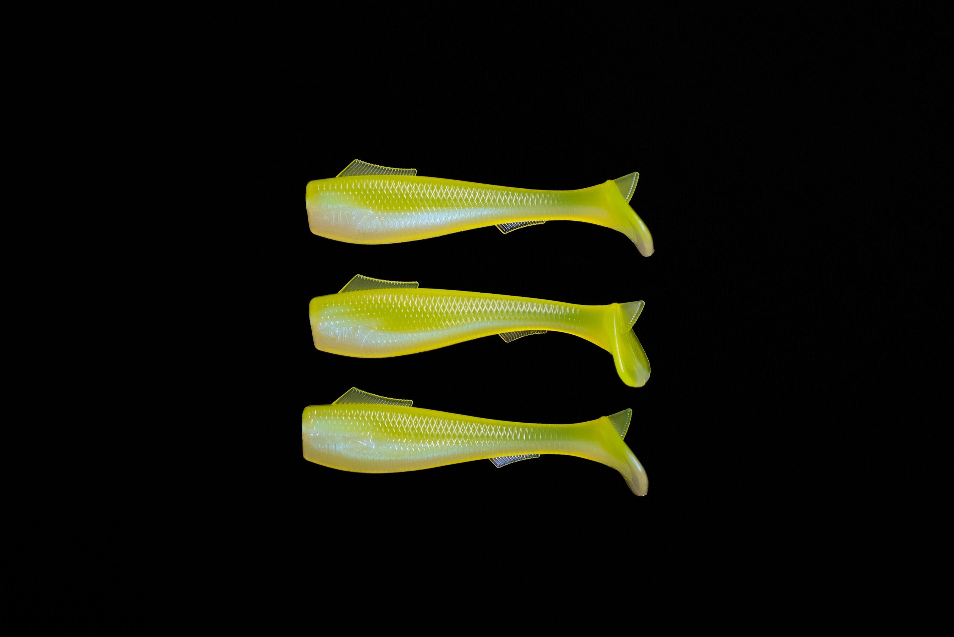 3.5” VIP “Chartreuse/Pearl” Swim Bait (Single Bait)