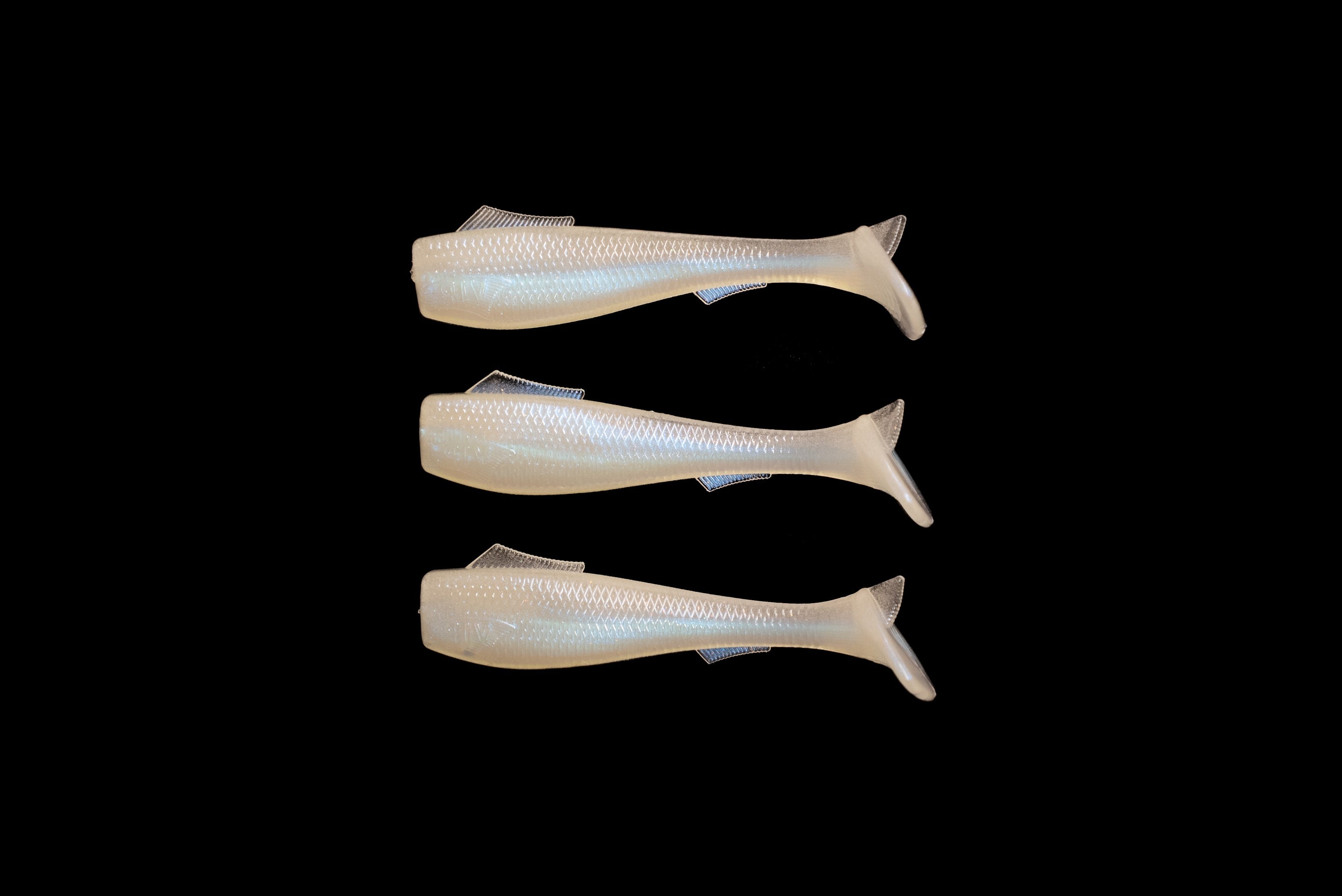 3.5” VIP “Glow/Pearl” Swim Bait (Single Bait)