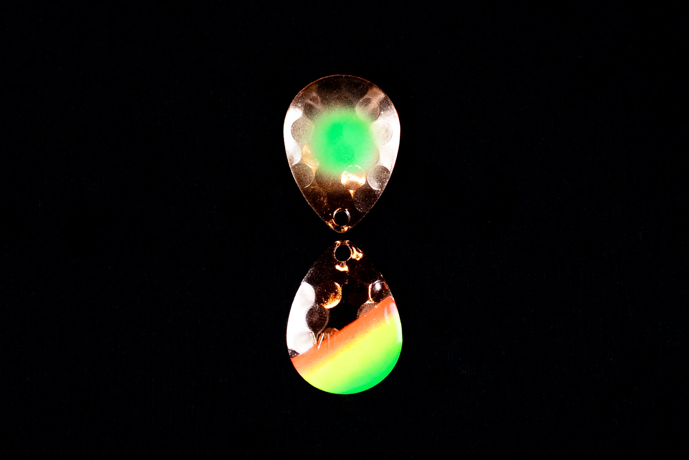 #3.5 Colorado "Green Dot Copper Mex Hat"  Spinner Blade (Single Blade)