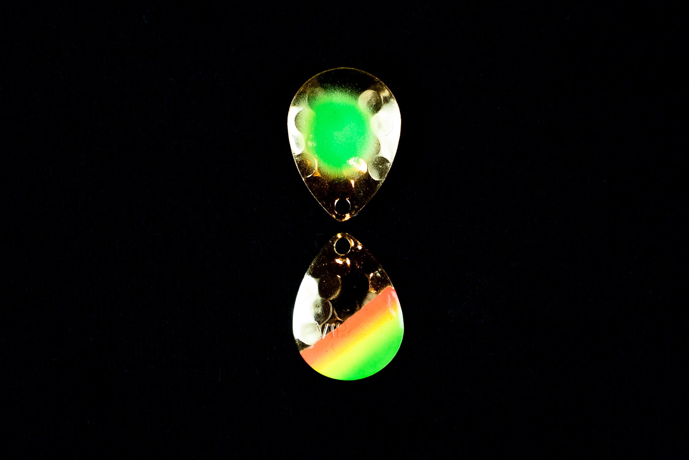 #3.5 Colorado "Green Dot Gold Mex Hat " Spinner Blade (Single Blade)